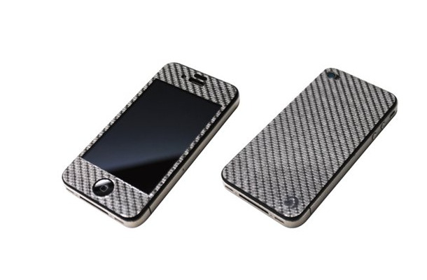「SILVER CARBON PLATE for iPhone4/4S」グラファイト