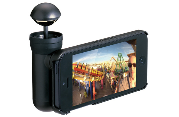 360度パノラマ撮影が可能なiPhone 5用キット