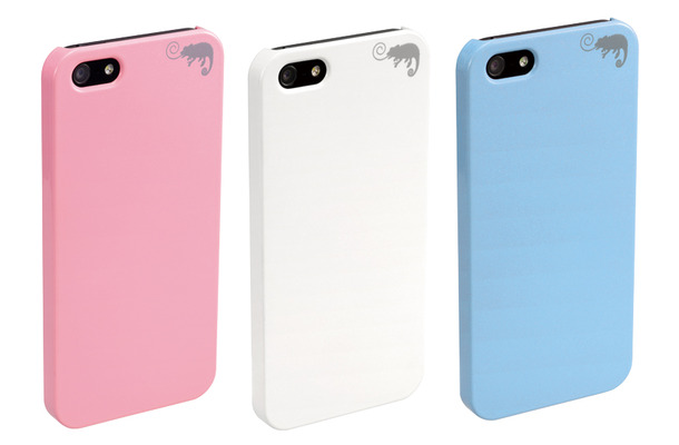 iPhone 5用「カメレオンケース」の3色バリエーション
