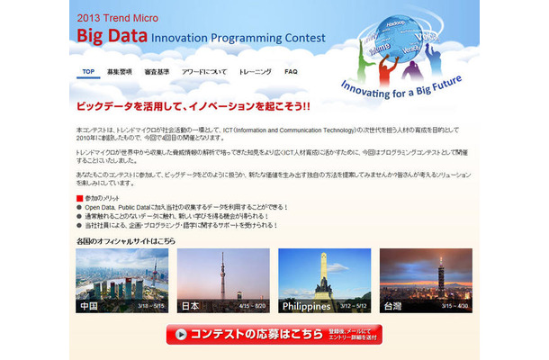 「トレンドマイクロ プログラミングコンテスト 2013」サイト