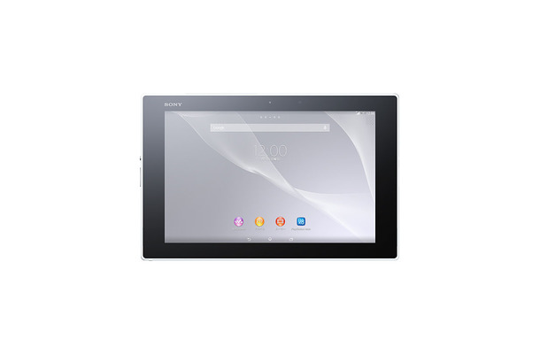 日本向けにフルセグに対応した10型タブレット「Xperia Z2 Tablet SOT21」のホワイトモデル