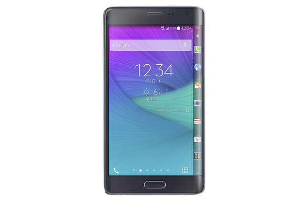 10月23日に発売される「GALAXY Note Edge SCL24」チャコールブラック