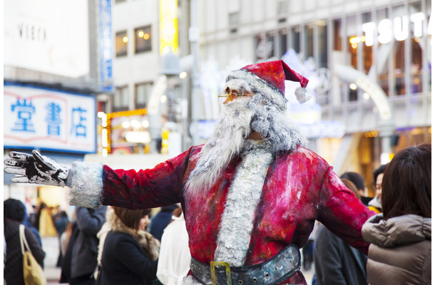 渋谷に現れたアートサンタクロース