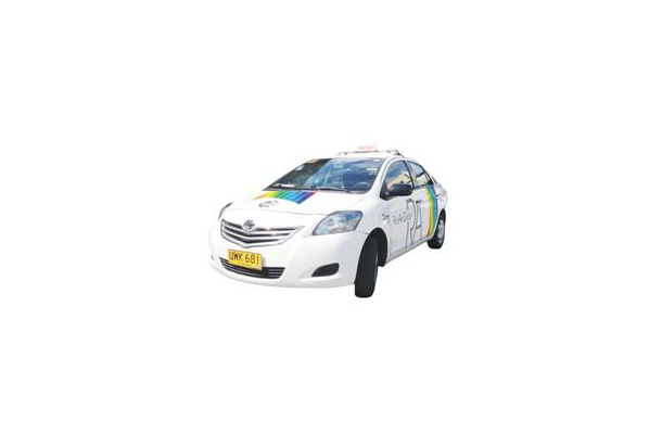 H.I.Sと提携したマニラの日系タクシー会社「リョウアキタクシー」の営業車両。2011年に営業を開始し、年間550万人を越える利用者がいるという（画像はプレスリリースより）
