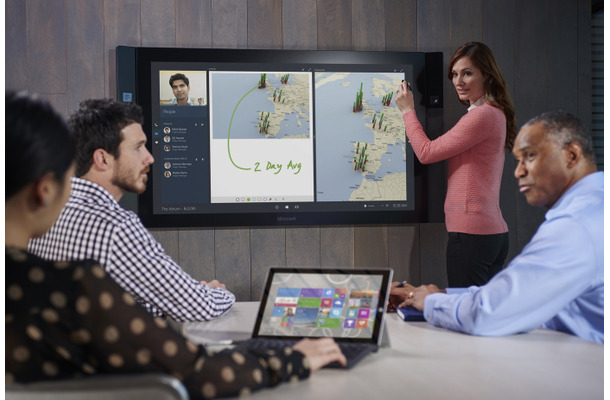 企業内や企業間の会議などでの利用が想定されているWindows 10端末「Surface Hub」