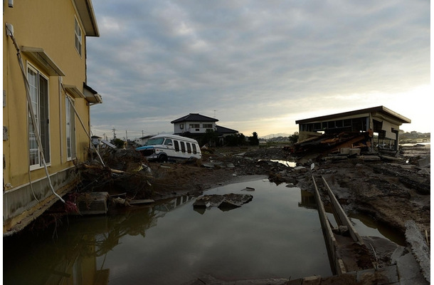 台風第18号関連の大雨で被害を受けた地域《写真 Getty Images》