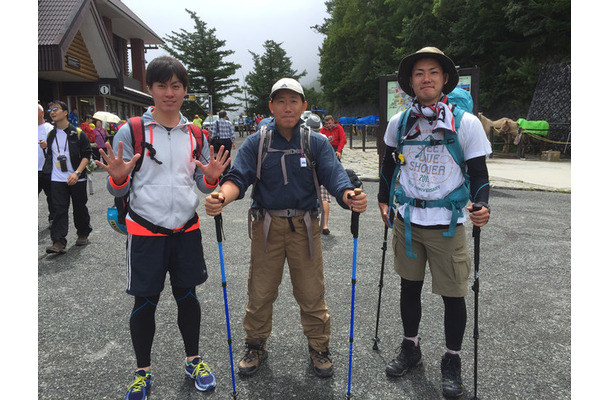 約600名の登山者にビーコンを持たせてモニターとして参加してもらい、ルート選択や山頂到達率、山頂滞在の時間帯や日帰り率などを把握（画像はプレスリリースより）