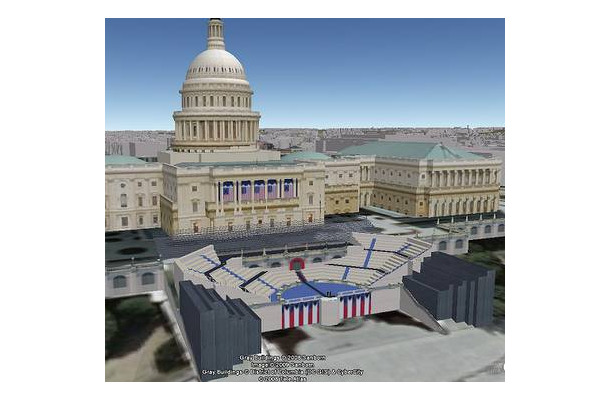 連邦議事堂の3DモデルはGoogle Earthで利用可能