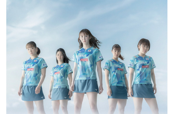 卓球女子日本代表選手2023年度オフィシャルユニフォーム