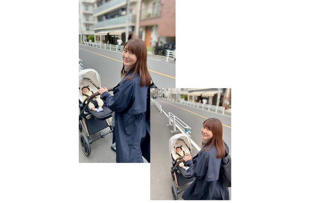 安めぐみの次女ベビーカーデビュー＆お散歩ショットに反響「かわいいママ！」