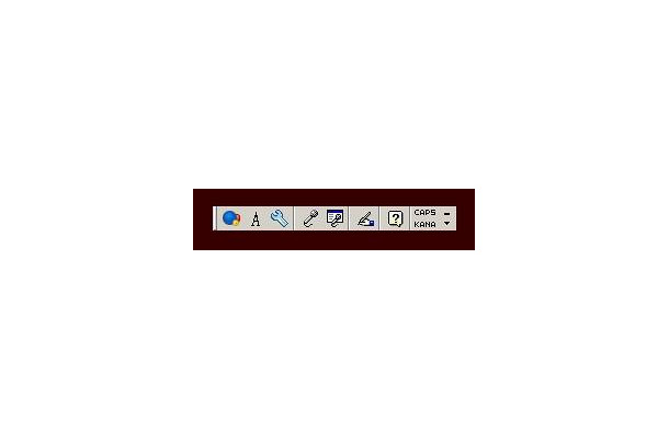 「Google日本語入力」のパレット表示（Windows XP版）