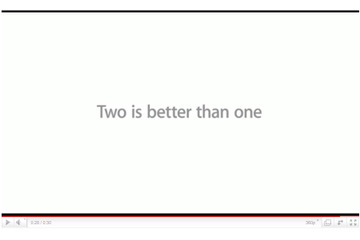 「1つより2つのほうがいい」……iPhone 4の新CM 画像