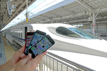 東海道新幹線でチェック！新型iPhone、LTE接続エリアに大きな差 画像