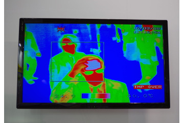 発熱者の入場を制限……サーモグラフィとフラップゲートを連携させた熱感知システム 画像