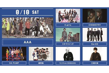 AAA、E-girlsら出演の「a-nation 2018 supported by dTV & dTVチャンネル」をdTVが独占生配信 画像