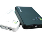 高出力USB端子2ポート搭載のモバイルバッテリ…iPhone 4Sなら約3回分、iPadの2台同時充電も 画像