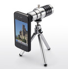 12倍の高倍率撮影、iPhone 4S・4用の三脚付き望遠レンズ 画像