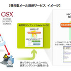 無害な標的型メールを実際に送信する「訓練サービス」を開始　GSX 画像