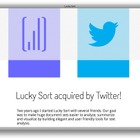 Twitter、ビッグデータ分析のLucky Sortを買収 画像