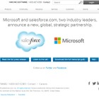 セールスフォースとマイクロソフト、世界規模での戦略的提携を発表 画像