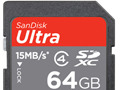 サンディスク、実売5万円前後の大容量64GB SDXCメモリーカード 画像
