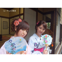 テレビ東京の植田アナと紺野アナ、10日の初共演番組は浴衣で 画像