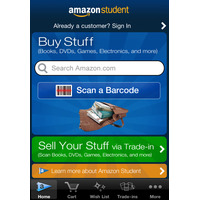 Amazon、教材の価格比較・購入などが可能な学生向けiPhoneアプリを発表 画像