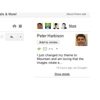 グーグルがGoogle＋とGmail、Google Contactsを緊密に連携させたことを発表 画像
