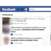 「Facebookチームからの警告」という偽メッセージに注意 画像
