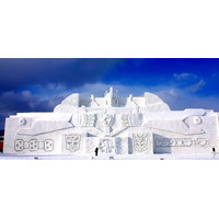 “登って、遊べる”超巨大な「トランスフォーマー」大雪像が完成……旭川冬まつり 画像