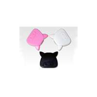 キュートなミニブタ型のUSB-ACアダプタ——ピンク/ホワイト/ブラックの3色カラバリ 画像
