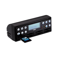 ロジテック、FM波で音楽を飛ばすSDメモリ8スロット搭載MP3プレーヤー 画像
