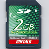 転送速度20Mバイト/sの2GバイトSDメモリーカードの画像