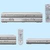 左から、VHSビデオ一体型DVDプレーヤー「DJ-V260」、VHSビデオ一体型DVDレコーダー「DVR-S320」、DVDプレーヤー「DJ-P260」の画像