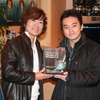 　ドスパラ秋葉原本店が主催する「Ultimate Cafe」では、声優の古谷徹さん、セインカミュさん、AMDの“アニキ土居”氏、インテルの“神様天野”氏、アイドルグループ「プリマベーラ」が勢揃いし、賑やかなカウントダウンとなった。の画像