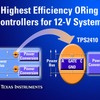 　日本テキサス・インスツルメンツ（日本TI）は26日、12V動作のブレード・サーバや、N+1構成の通信システム、予備電源を使用する低電圧プロセッサなどの電力分配機能を向上する、ORingパワー・コントローラ製品ファミリ「TPS241x」を発表した。の画像