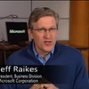 マイクロソフトのリリースページでは、Webcastによるジェフ・レイクス氏のビデオメッセージが見られるの画像