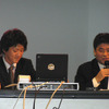 「livedoor ネットアニメ」のプロデューサー辻勝明氏（左）と、ファンワークス代表取締役の高山晃氏の画像