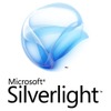 Silverlightのロゴ。キャッチフレーズは「light up the WEB」の画像