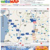 ルートに沿って「日本全国 ワンセグ感度マップ」に登録の画像