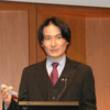 プレゼンテーションを行ったフリービット株式会社代表取締役社長 石田宏樹氏の画像