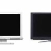 左から、シャープ、東芝の液晶テレビの画像
