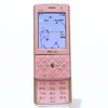 W61PT。アクセサリー間隔のデザインに、女性の手にもフィットする薄さ14mmのスマート＆スタイリッシュ機。パンテック＆キュリテル製の画像