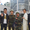 芸人も登場。左からとろサーモンの村田秀亮と久保田和靖、Wコミックのおぎの信号と田口れんじ、勝山梶の勝山慎司（ムーディ勝山）と梶剛の画像