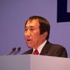 新ドコモ宣言を発表する株式会社エヌ・ティ・ティ・ドコモ代表取締役社長中村維夫氏の画像
