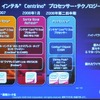 「Centrino」のロードマップ。2008年第2四半期に発表する次世代Centrino（コードネーム：Montevina）には、Wi-FiとモバイルWiMAXのデュアルチップ（コードネーム：Echo Peak）も含まれている。また、モバイルに必要な省電力だけではなく、ハイビジョン映像も再生できるパフォーマンスも備えるの画像