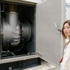 中に入りたくてウズウズ。秘密基地じゃないんだからの画像