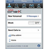 Avaya one-X Mobile for iPhoneの英語版画面の画像