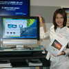 液晶IT-TV IT/IL-26M1は、26V型のTVチューナー内蔵液晶マルチメディアディスプレイ。PC作業中でもマルチ画面機能でTVやビデオ映像を子画面に表示できる。12月上旬発売の画像
