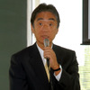 挨拶する安西祐一郎塾長の画像